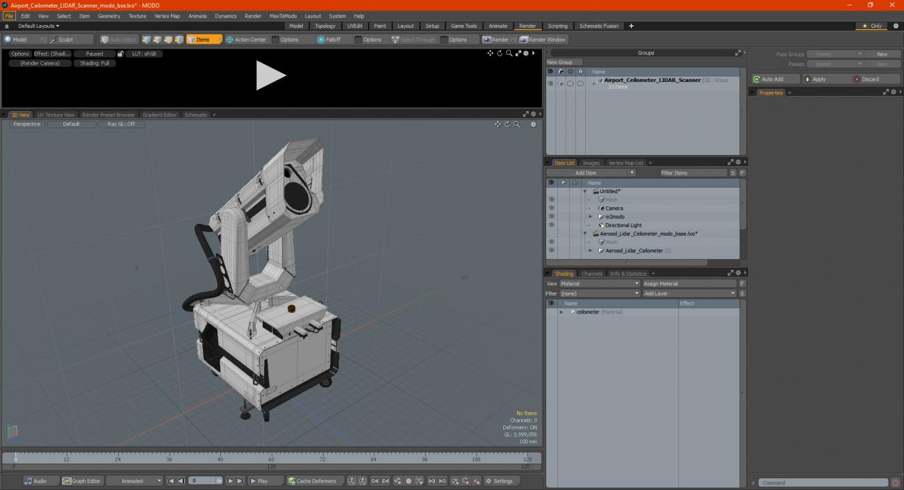 Airport Ceilometer LIDAR Scanner 3D