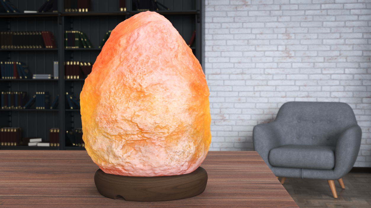 3D Switched-on Salt Lamp