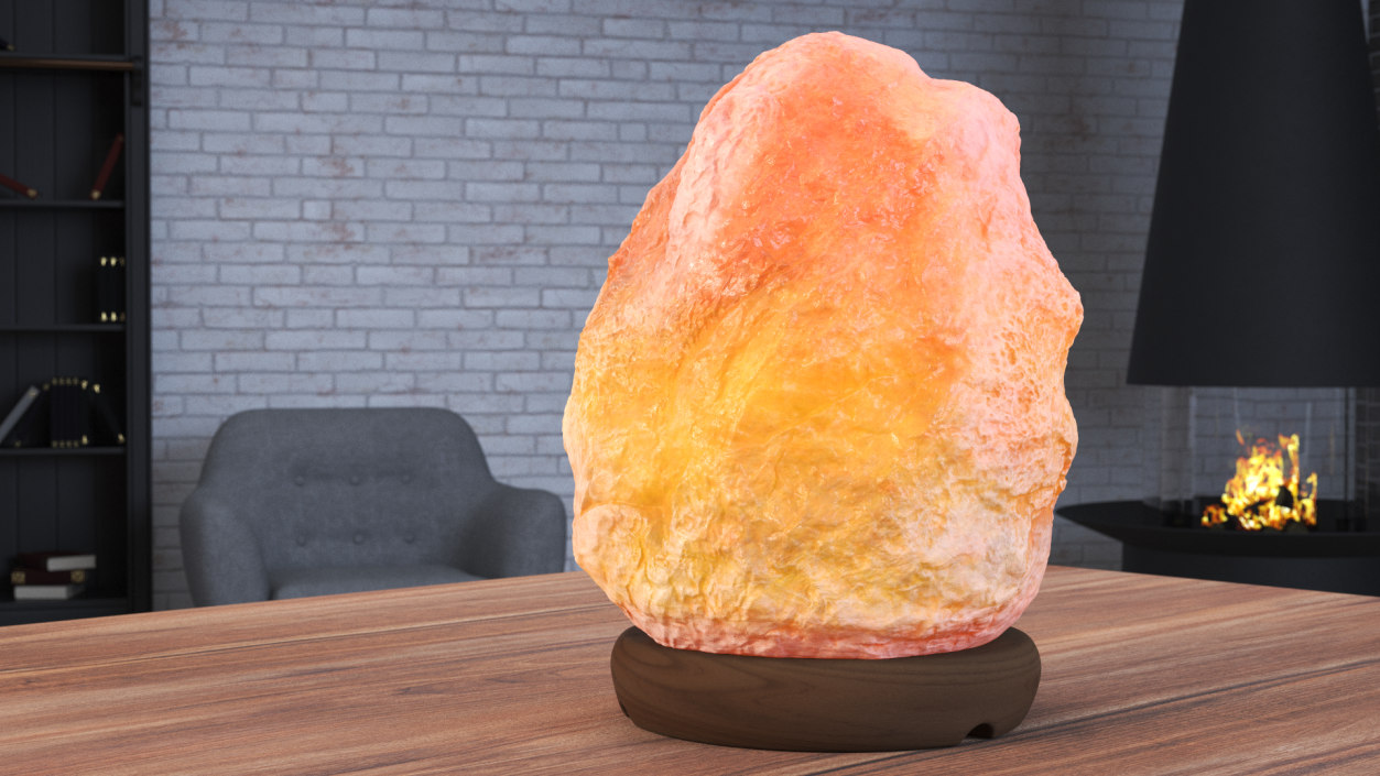 3D Switched-on Salt Lamp