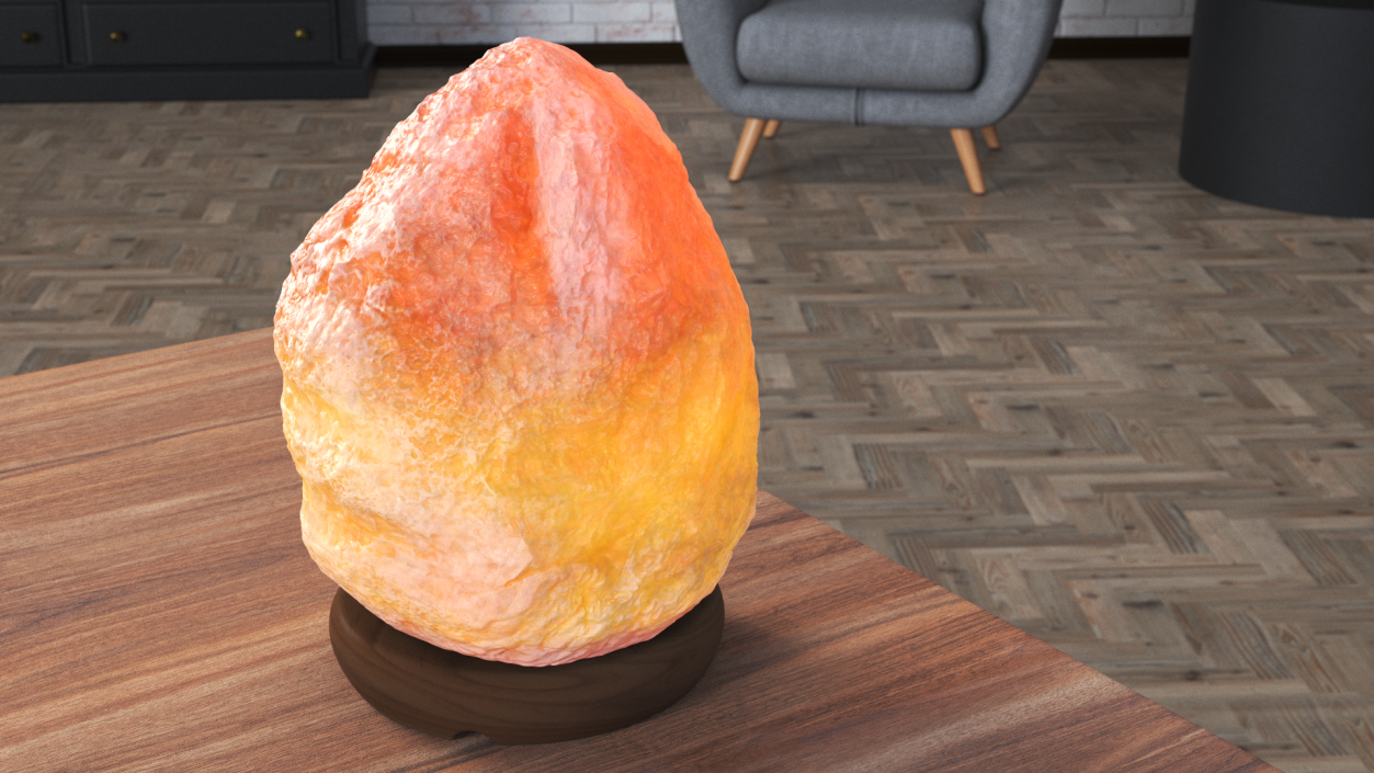 3D Switched-on Salt Lamp