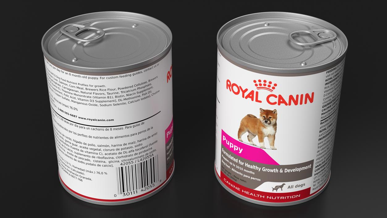 3D Royal Canin Puppy Food Can