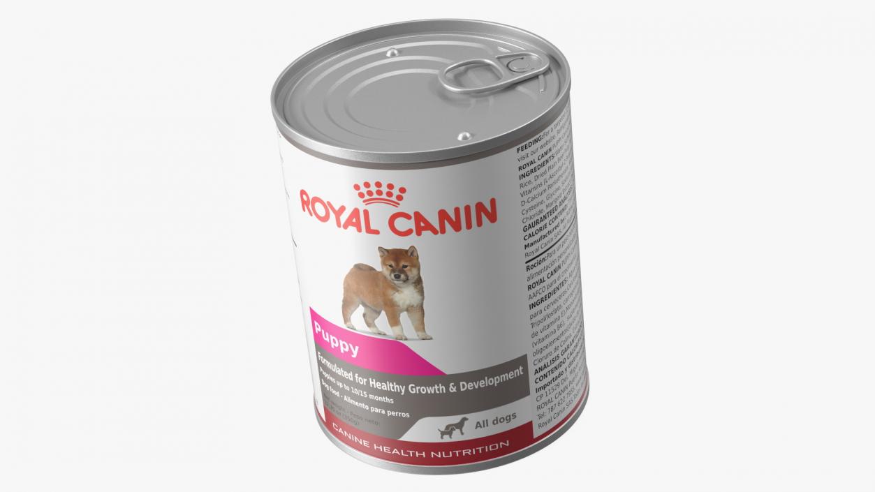 3D Royal Canin Puppy Food Can