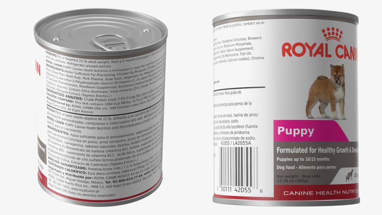 3D Royal Canin Puppy Food Can