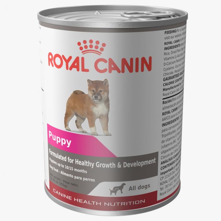 3D Royal Canin Puppy Food Can