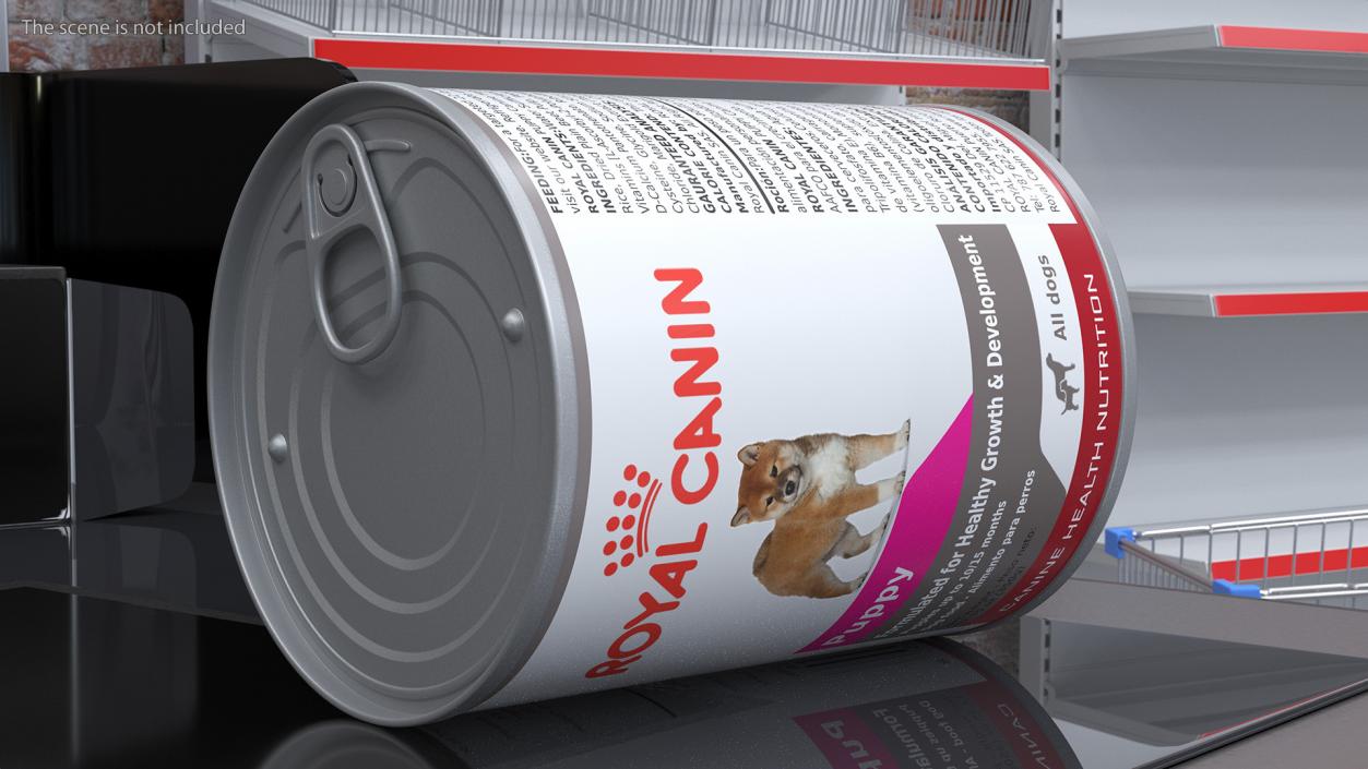 3D Royal Canin Puppy Food Can