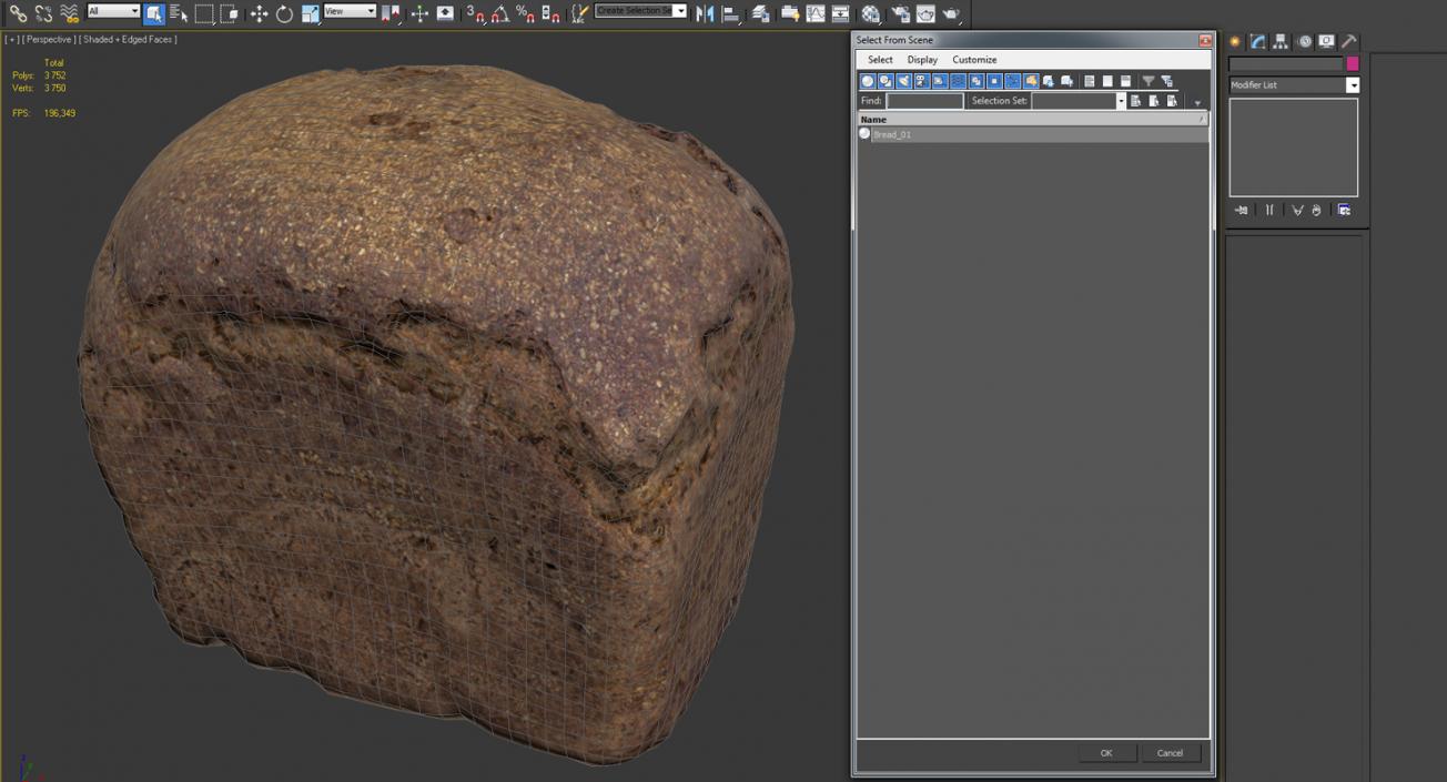 Whole Wheat Bread 3D