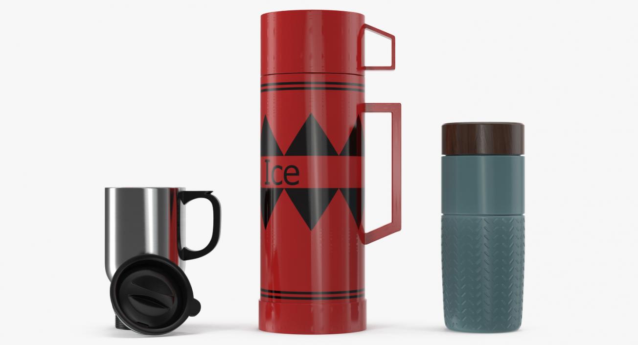 Travel Mugs Collection 3D