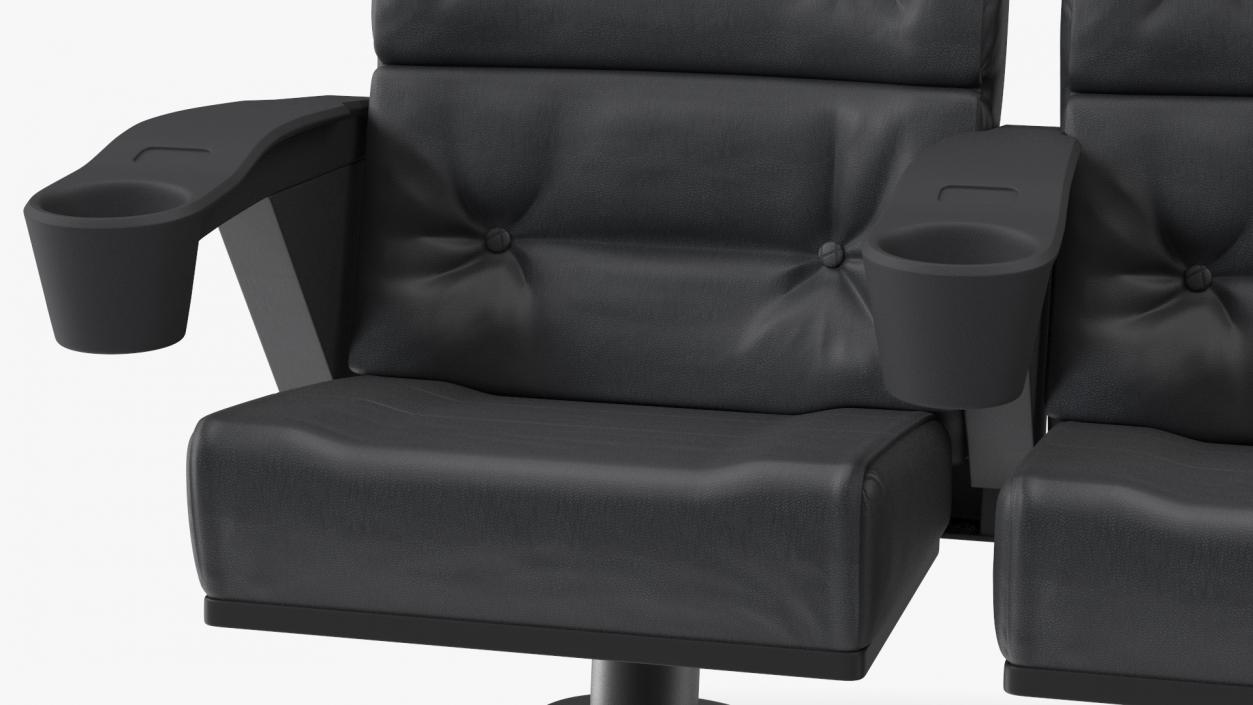 Phantom P40 Leather Cinema Chairs for Four Places 3D model