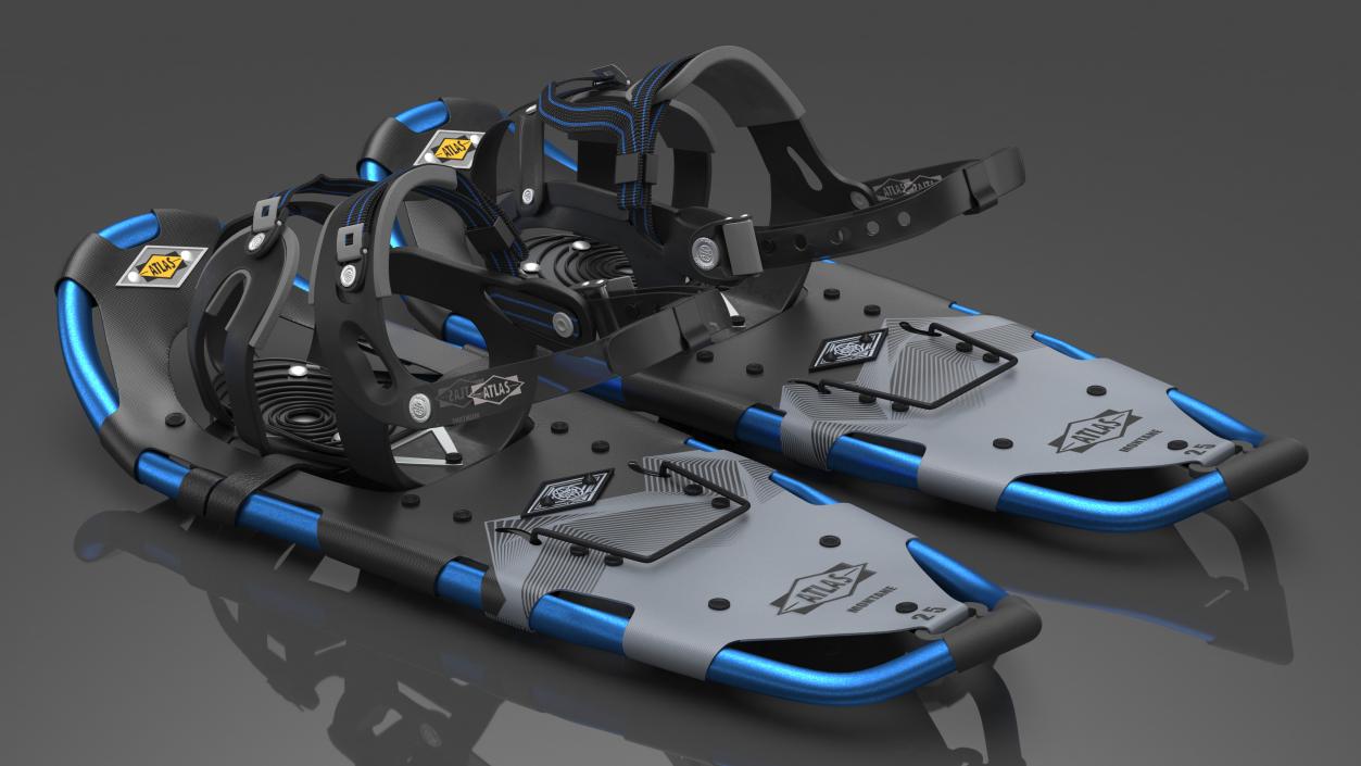 Mountain Snowshoes Atlas Blue 3D model