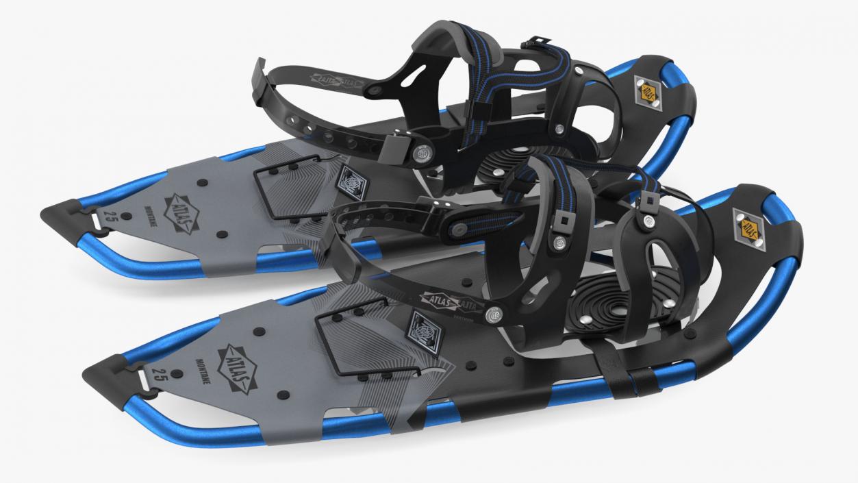 Mountain Snowshoes Atlas Blue 3D model