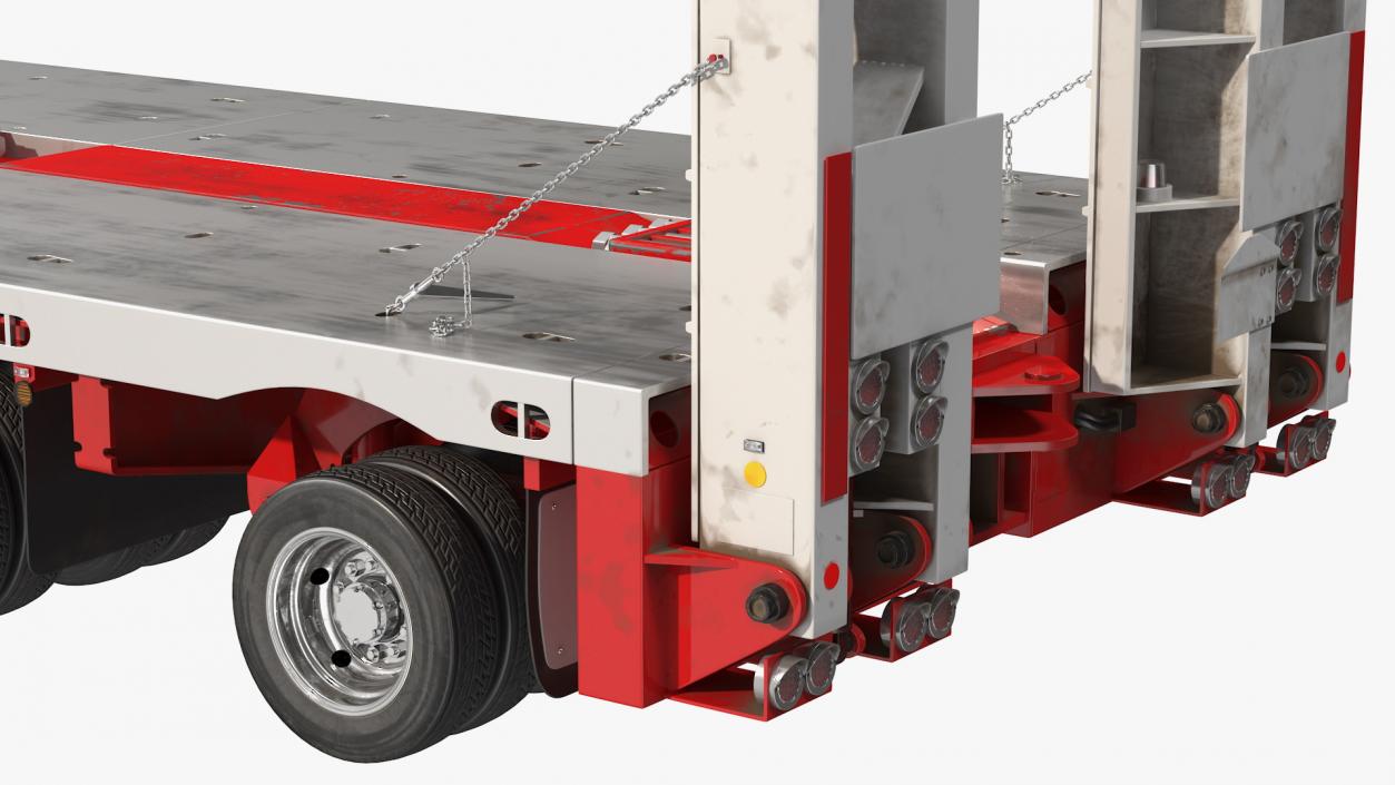 3D Steerable Heavy Transport Trailer model