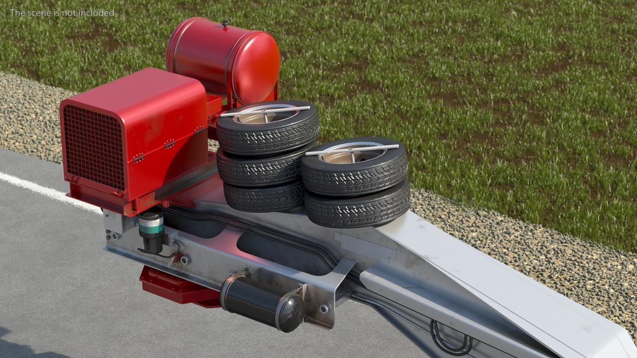 3D Steerable Heavy Transport Trailer model