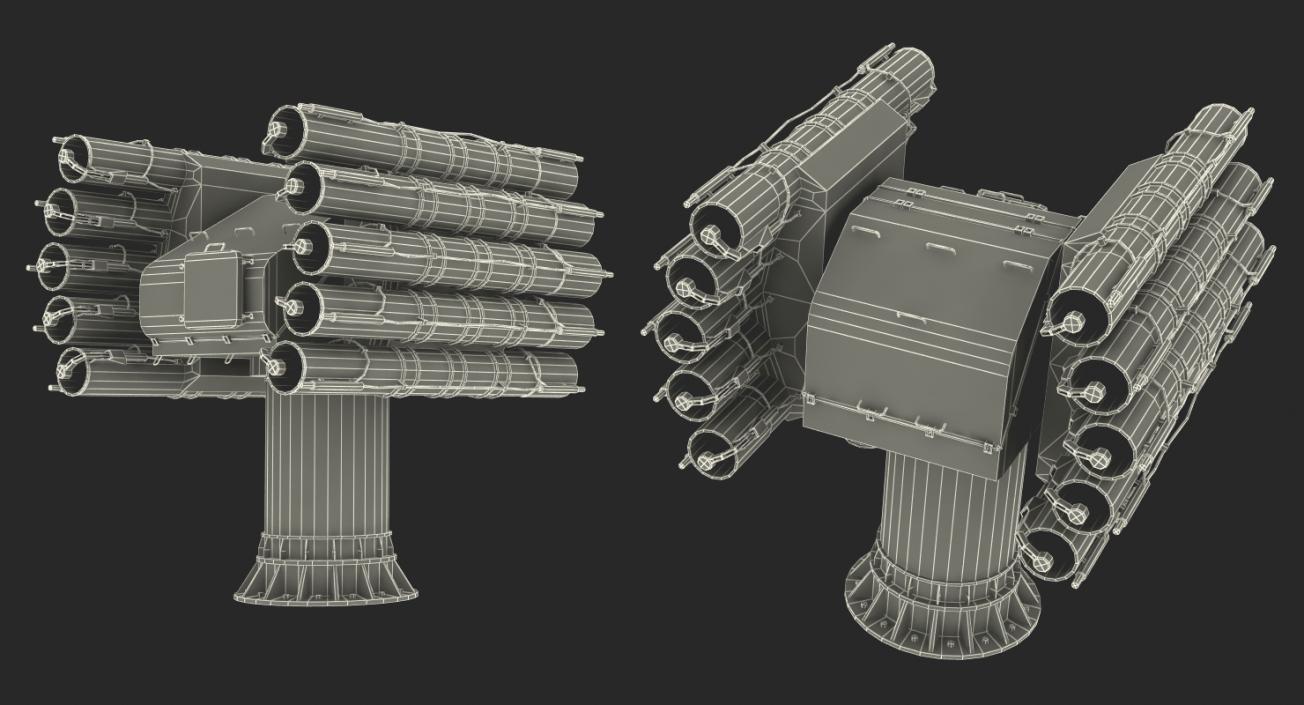 3D Anti Submarine Weapon UDAV Rigged model