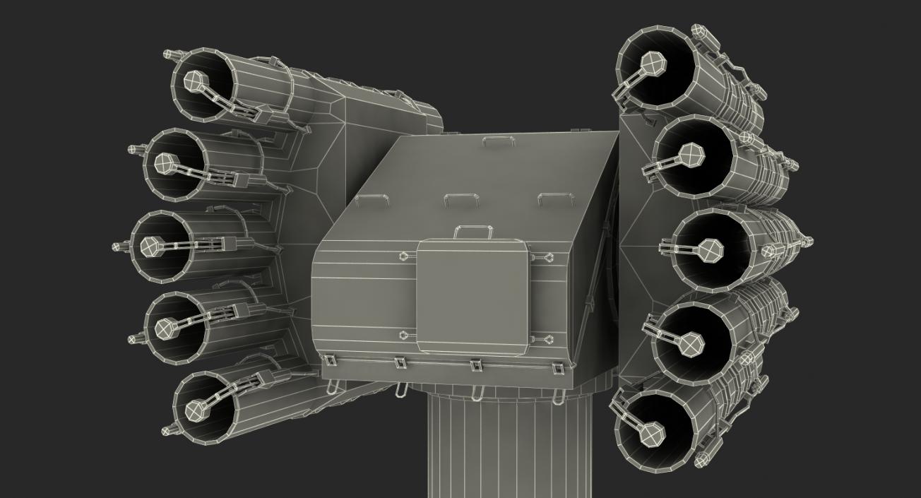 3D Anti Submarine Weapon UDAV Rigged model