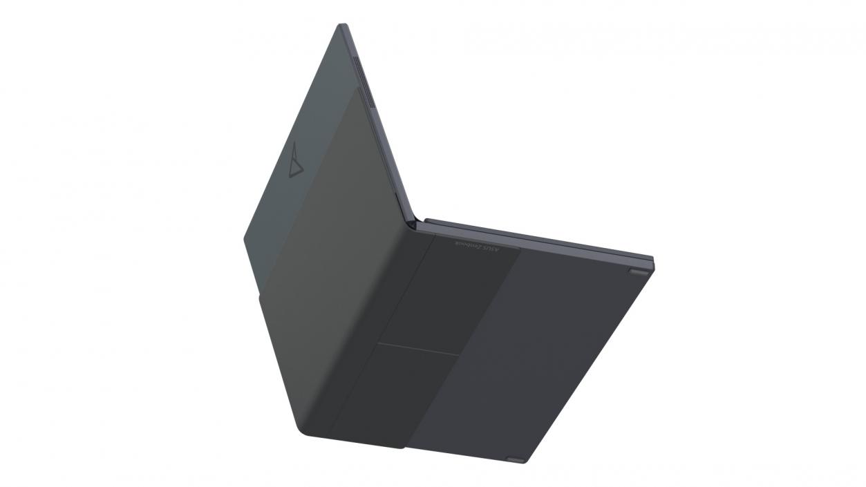 3D Flexible ASUS Zenbook 17 Fold Rigged