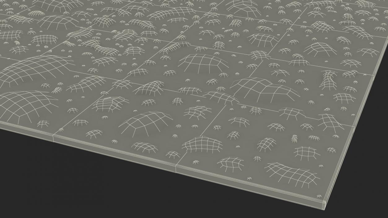 Wet Glass Surface 3D