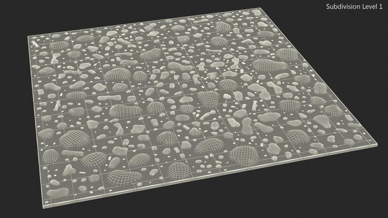 Wet Glass Surface 3D