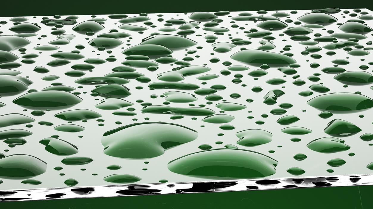 Wet Glass Surface 3D