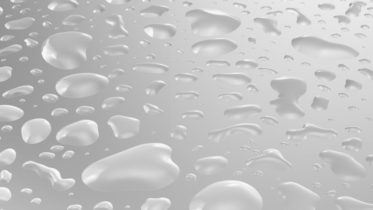 Wet Glass Surface 3D