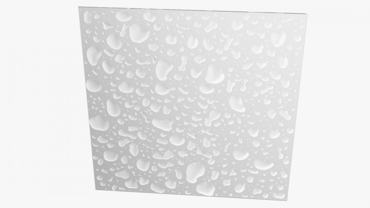 Wet Glass Surface 3D