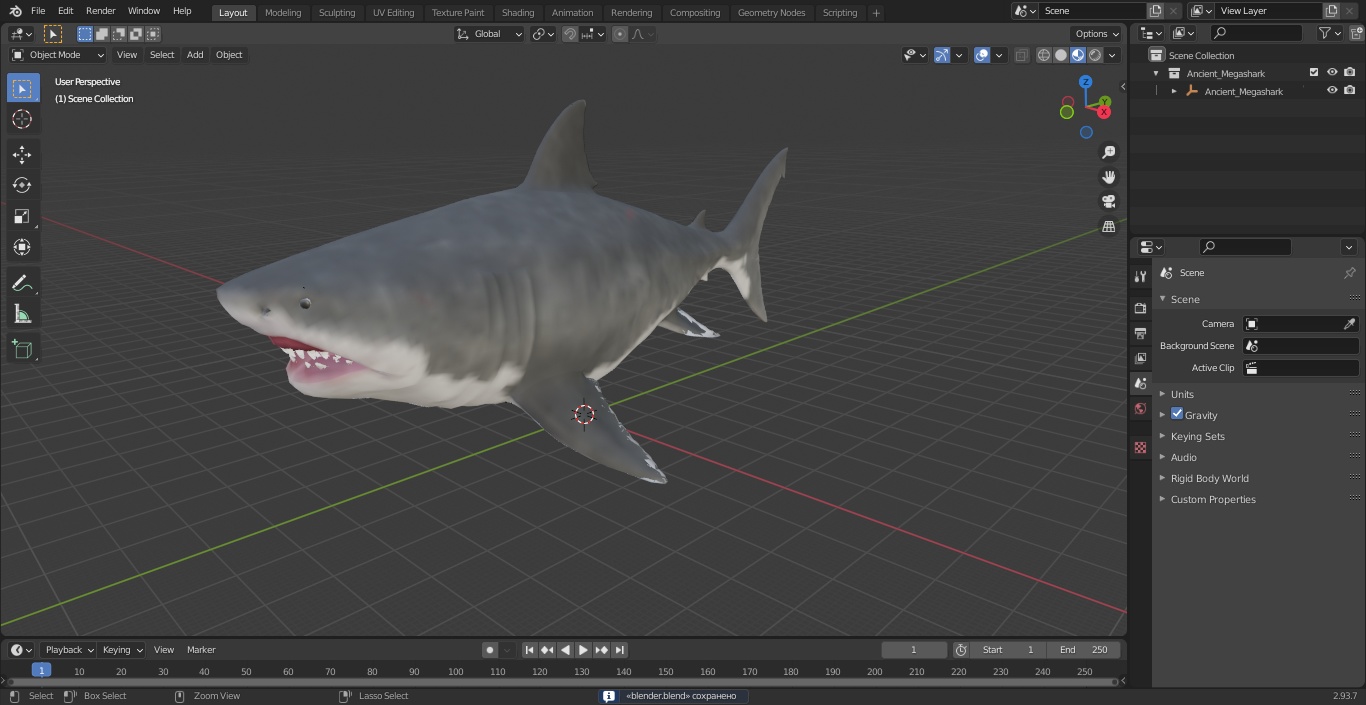 Ancient Megashark 3D