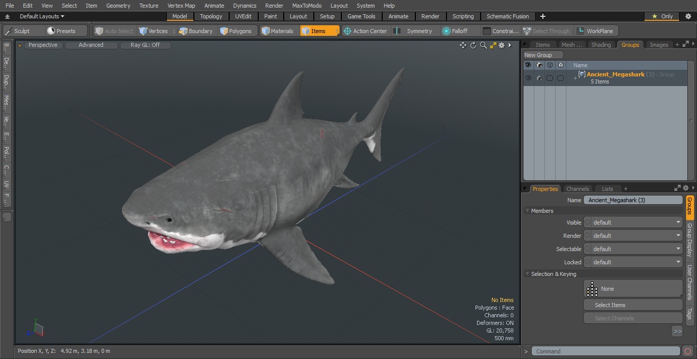 Ancient Megashark 3D