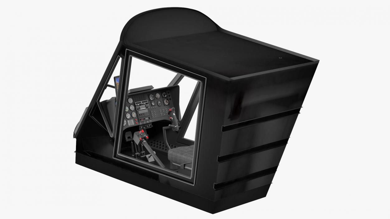 3D model Synchropter Helicopter Cockpit