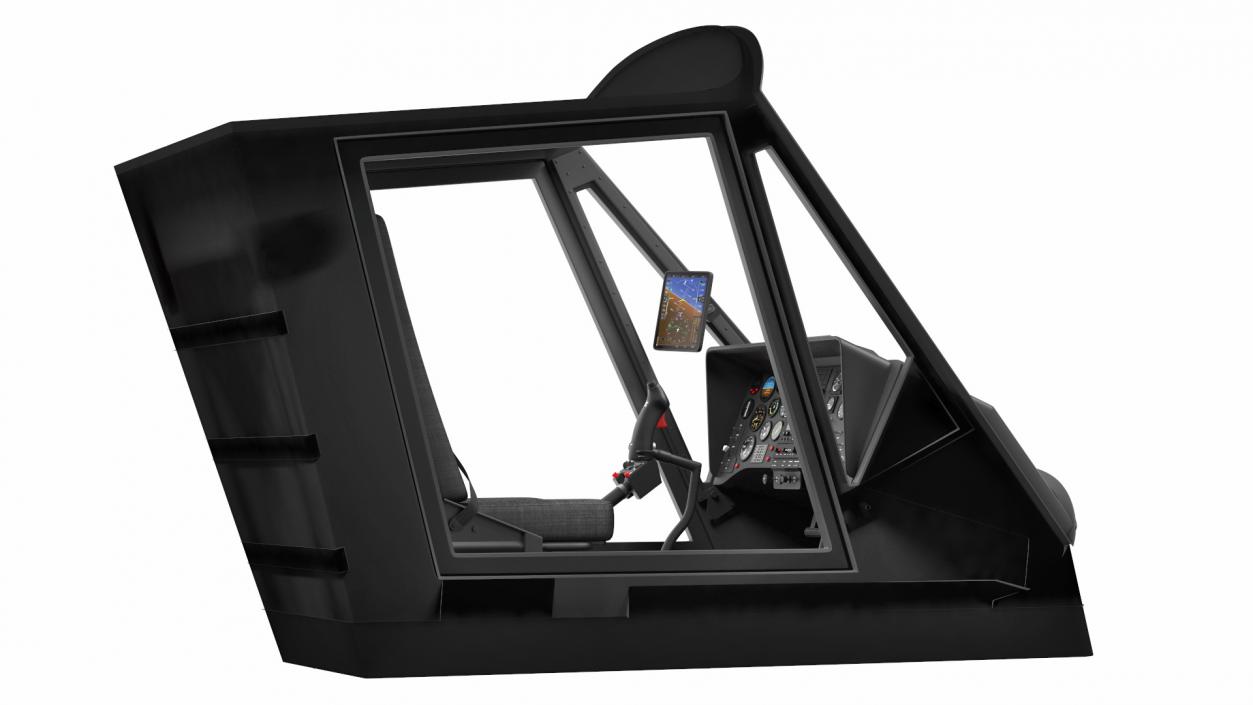 3D model Synchropter Helicopter Cockpit