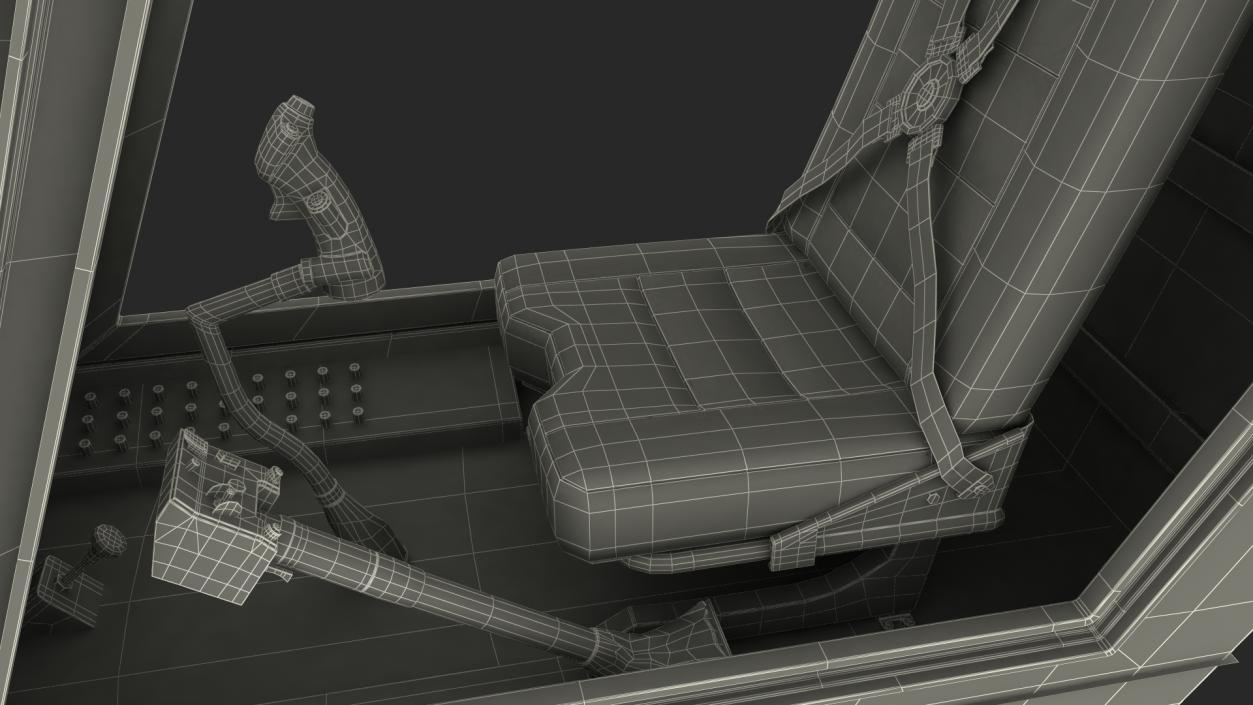 3D model Synchropter Helicopter Cockpit