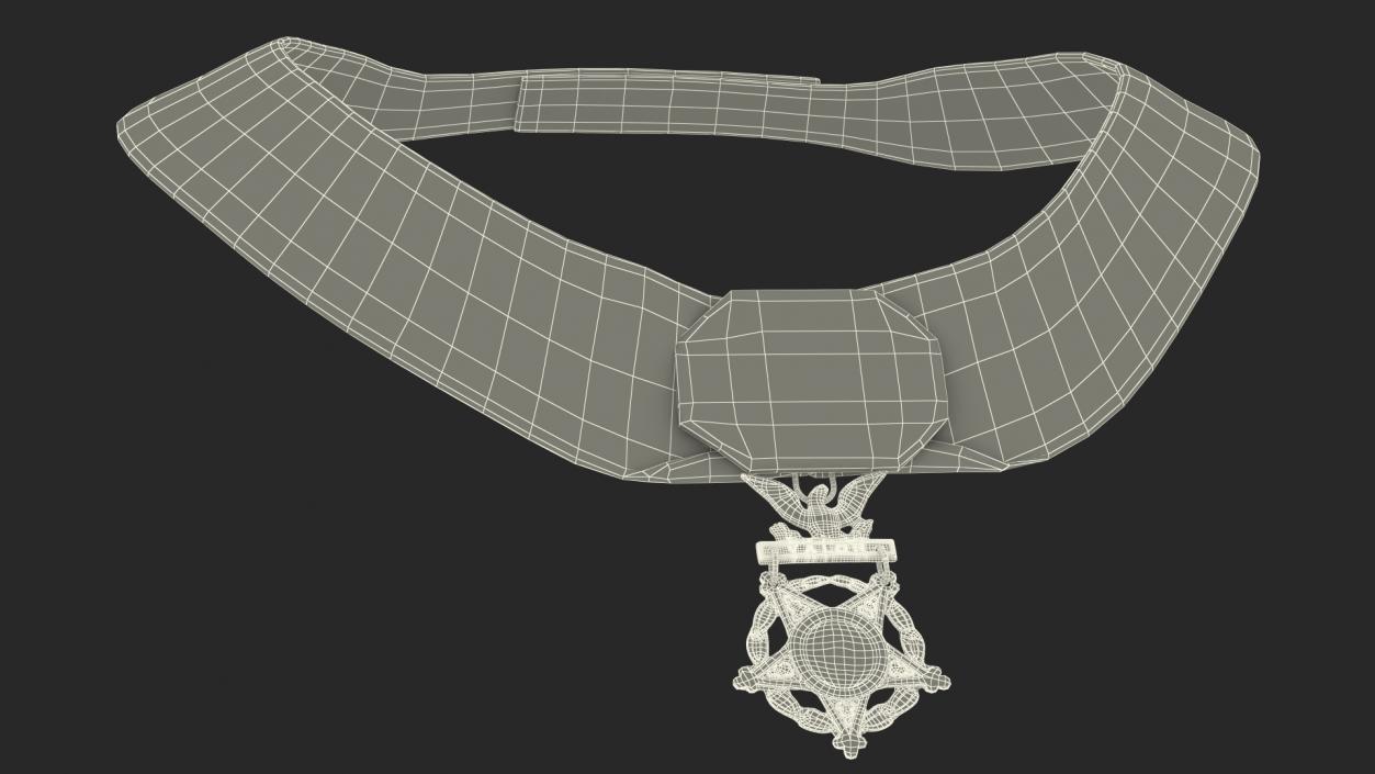 US Army Medal of Honor Worn 3D