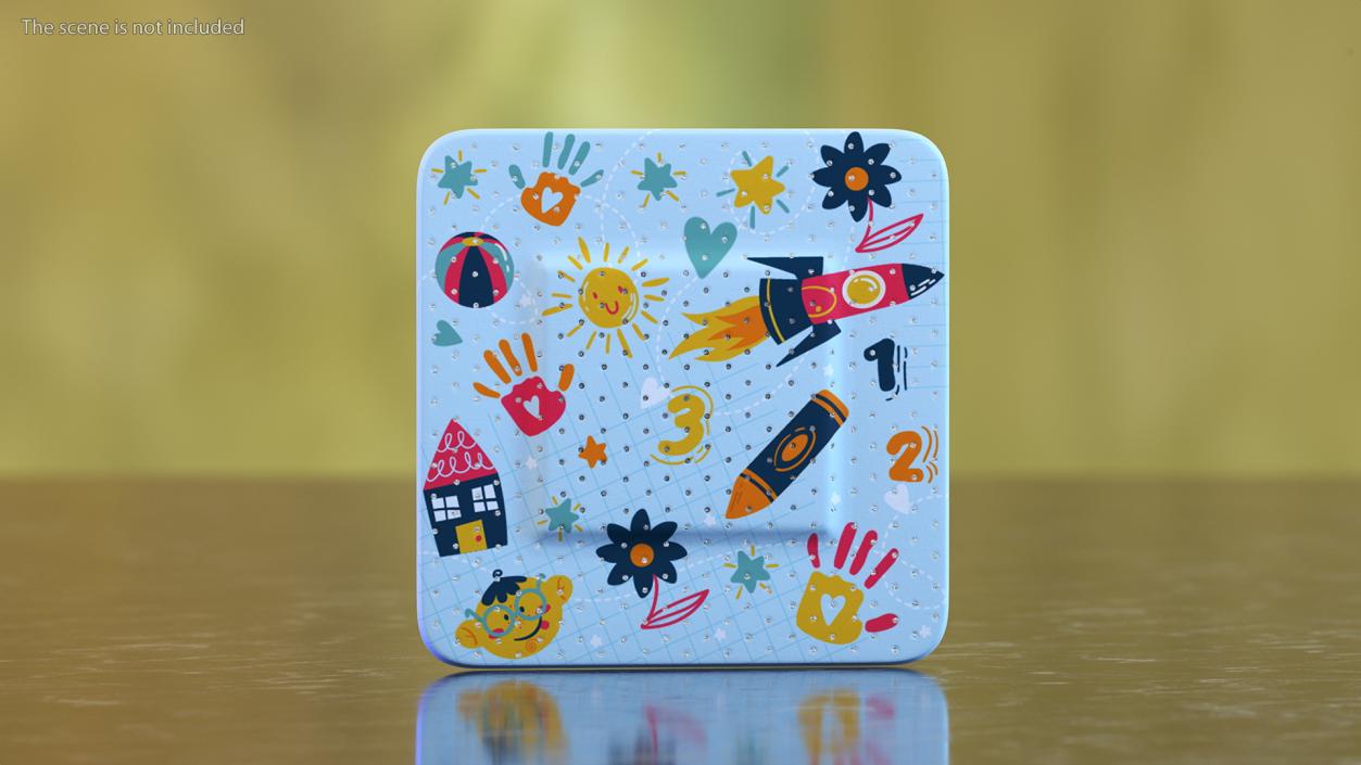 Square Band Aid for Kids(1) 3D