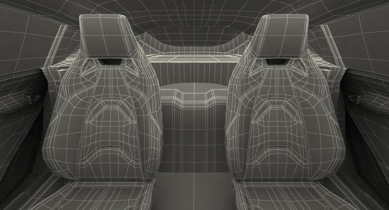 3D Toyota Supra 2019 Simple Interior model