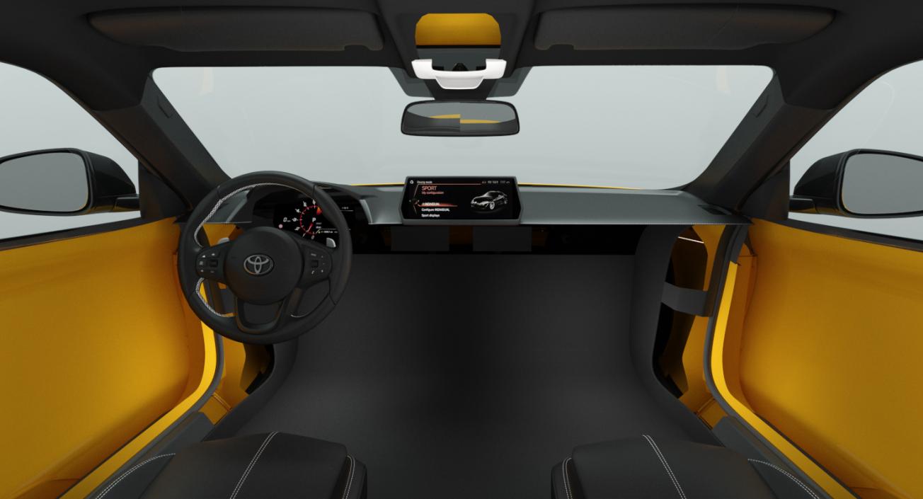 3D Toyota Supra 2019 Simple Interior model