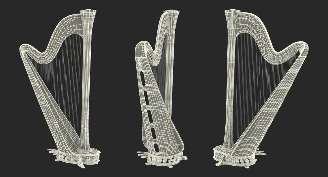 3D Stringed Instruments 3D Models Collection 3 model