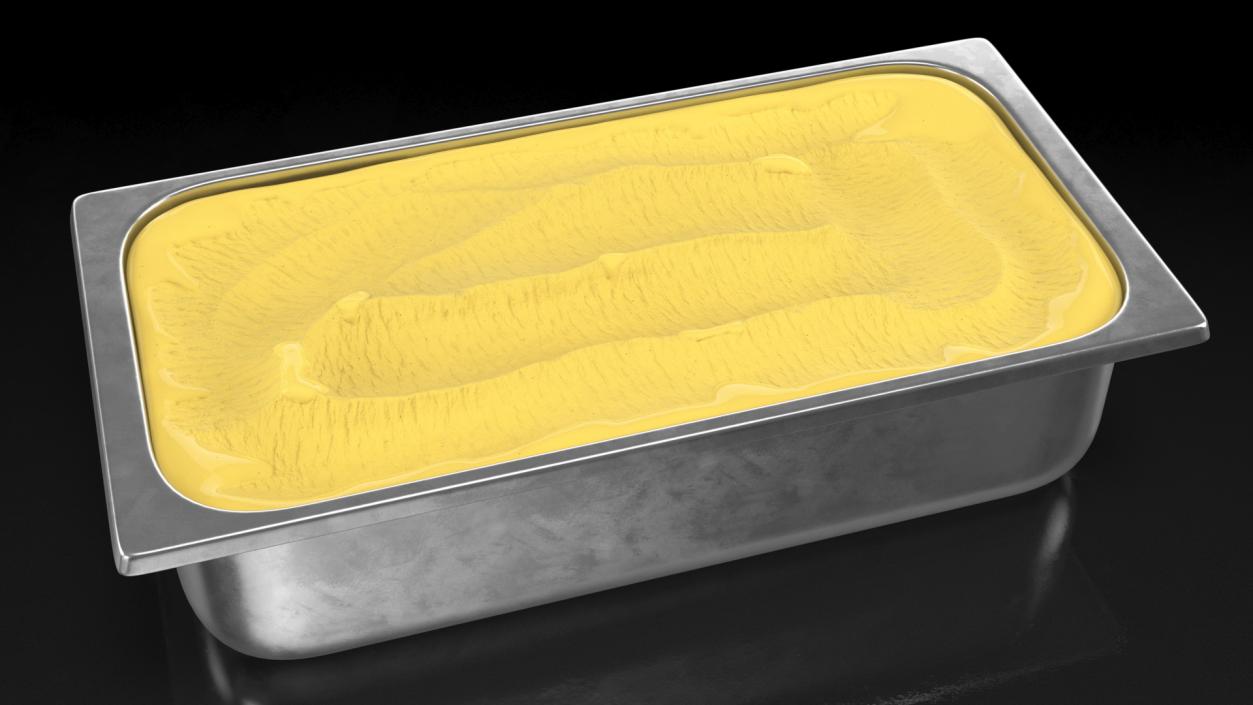 3D Banana Ice Cream Tray