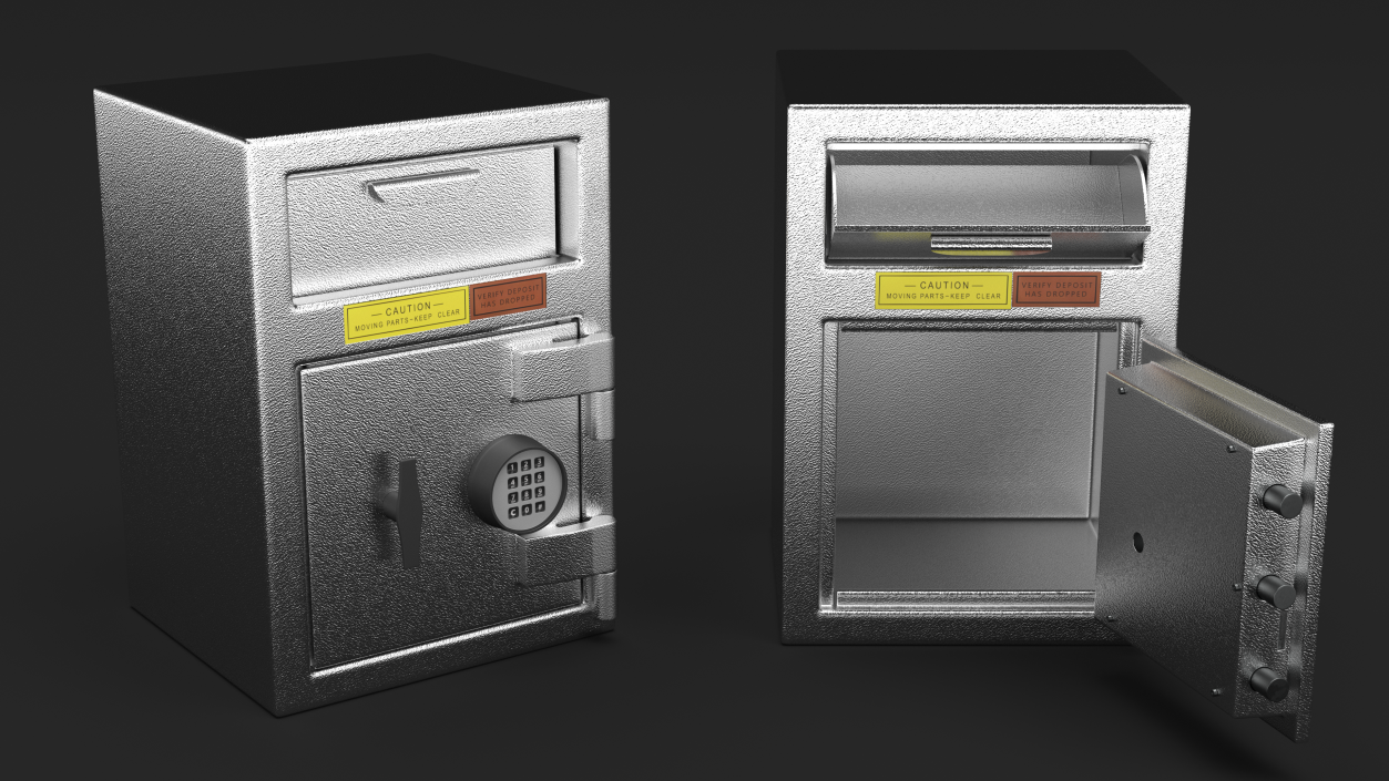 3D model Steel Drop Safe