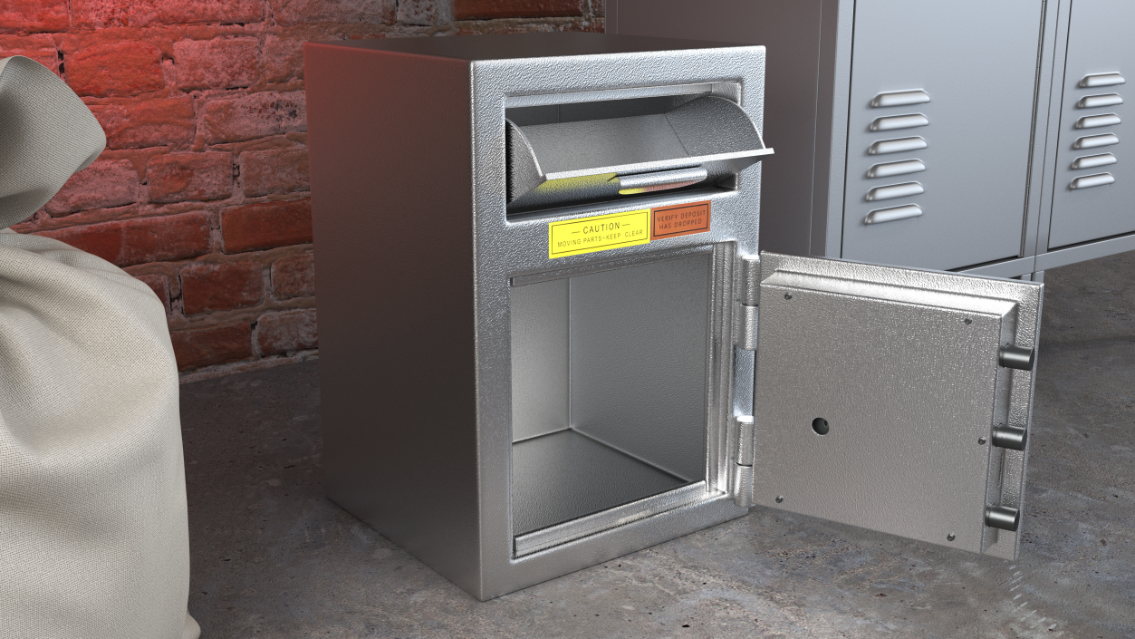 3D model Steel Drop Safe