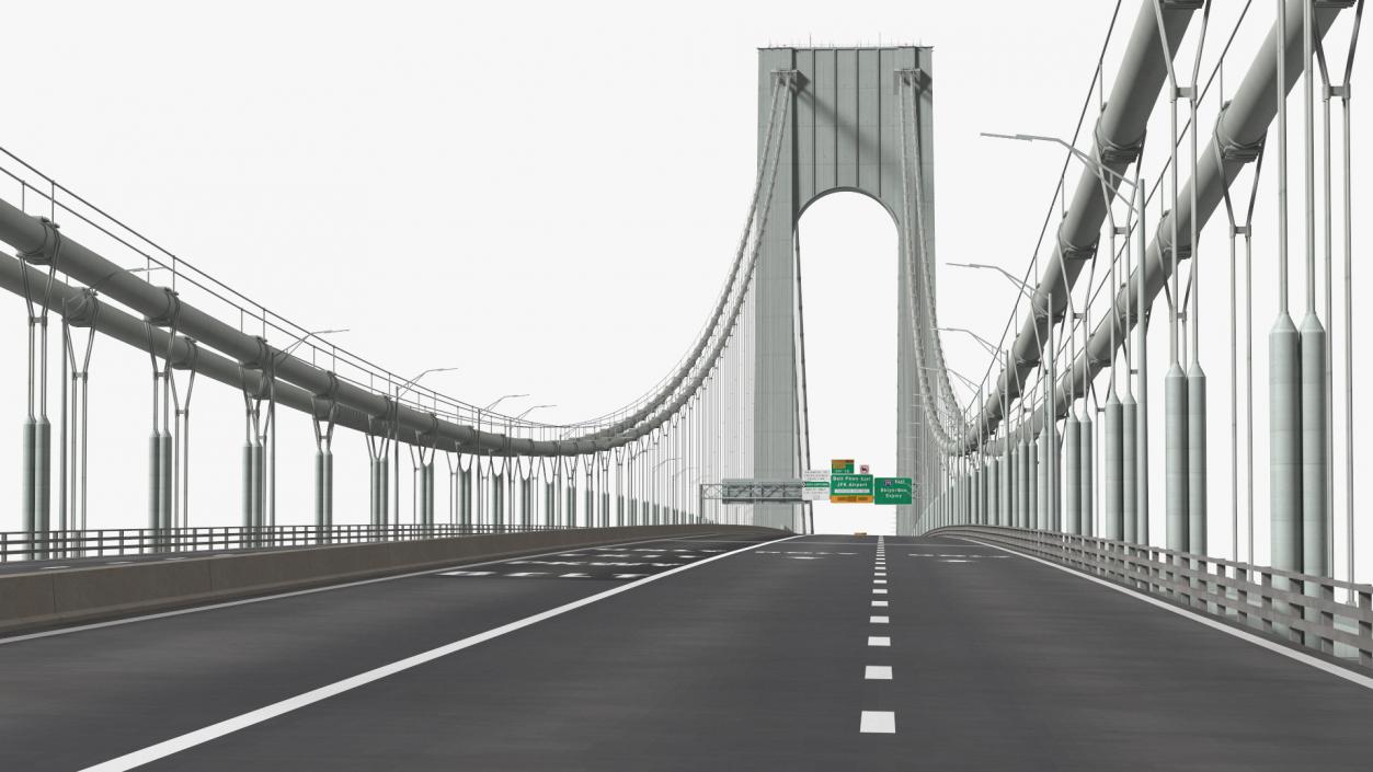 3D model Verrazzano Narrows Bridge