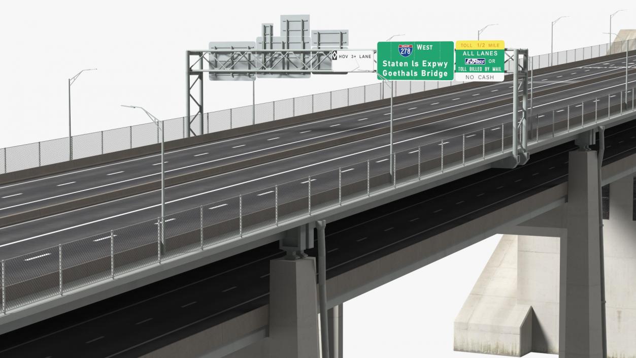 3D model Verrazzano Narrows Bridge