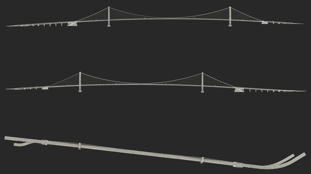 3D model Verrazzano Narrows Bridge