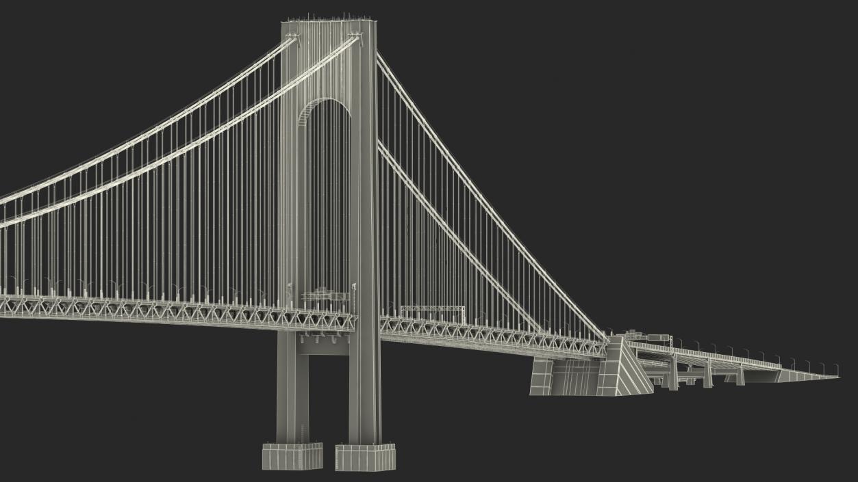 3D model Verrazzano Narrows Bridge