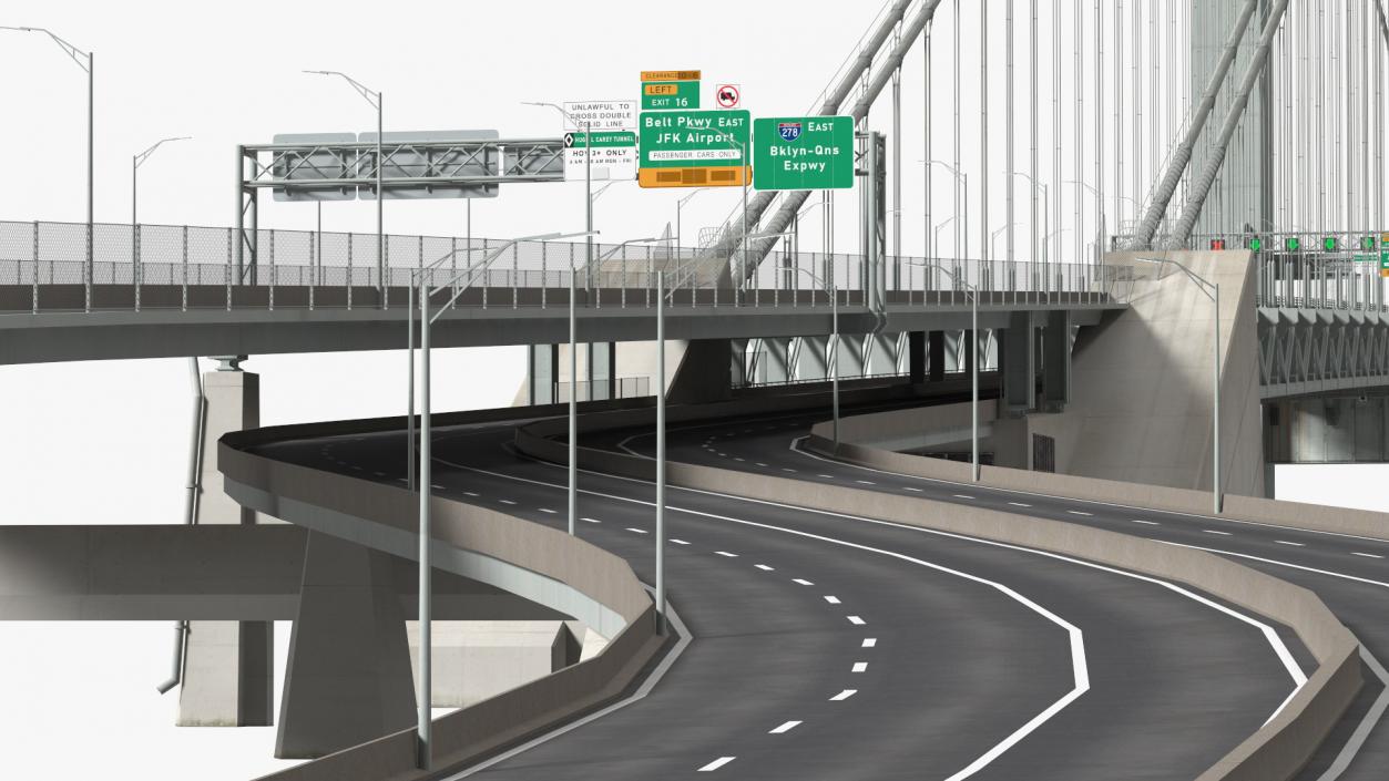 3D model Verrazzano Narrows Bridge