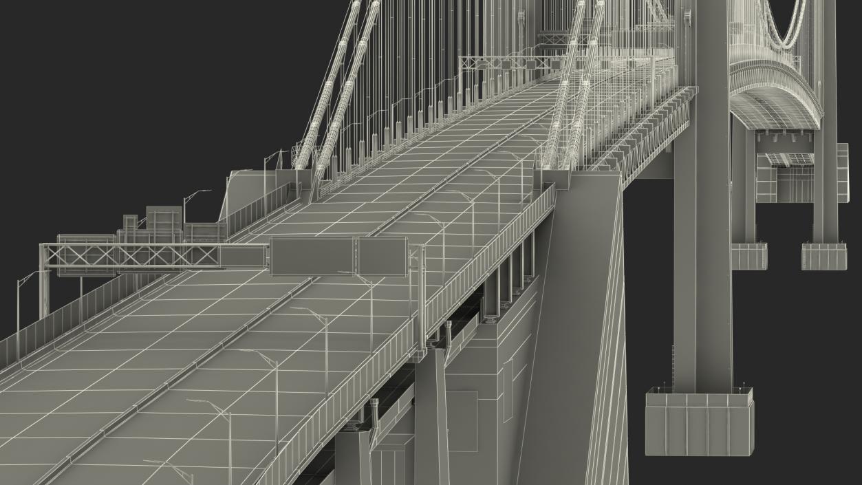 3D model Verrazzano Narrows Bridge