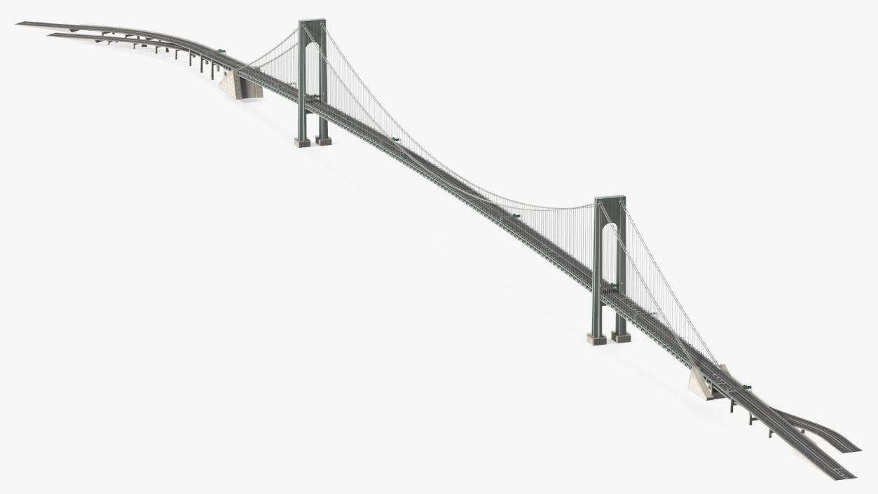 3D model Verrazzano Narrows Bridge