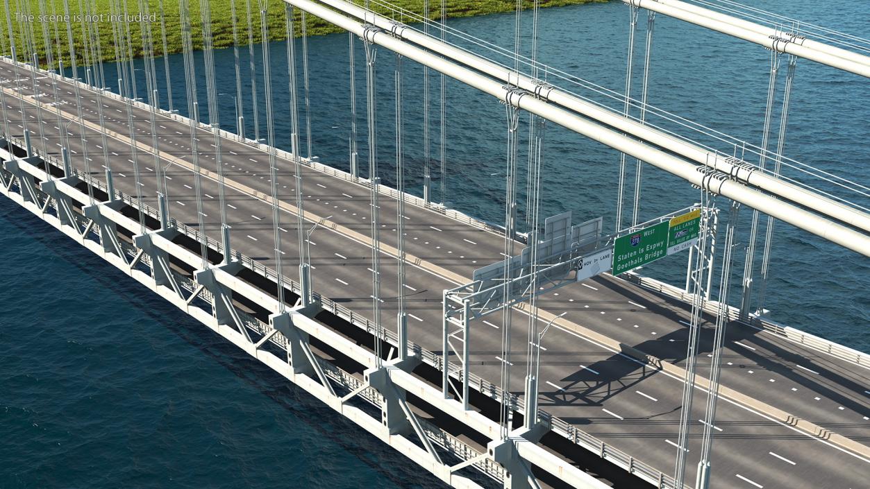 3D model Verrazzano Narrows Bridge