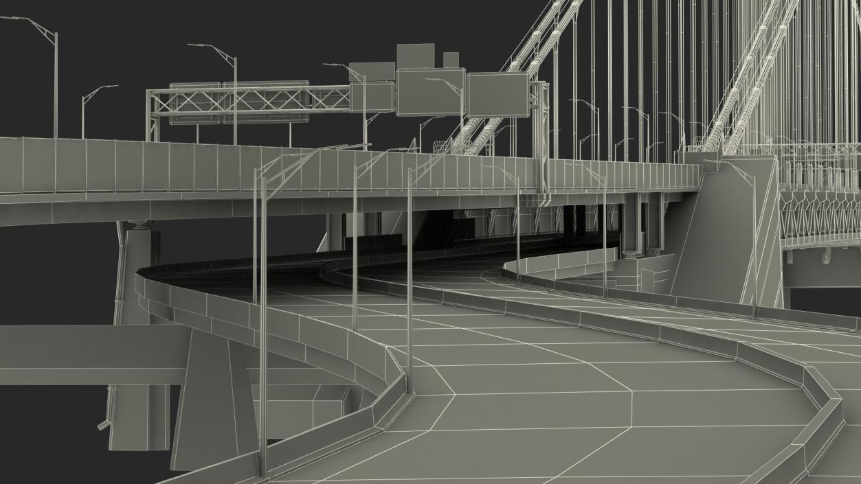 3D model Verrazzano Narrows Bridge