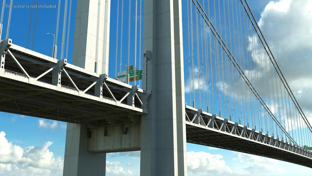 3D model Verrazzano Narrows Bridge