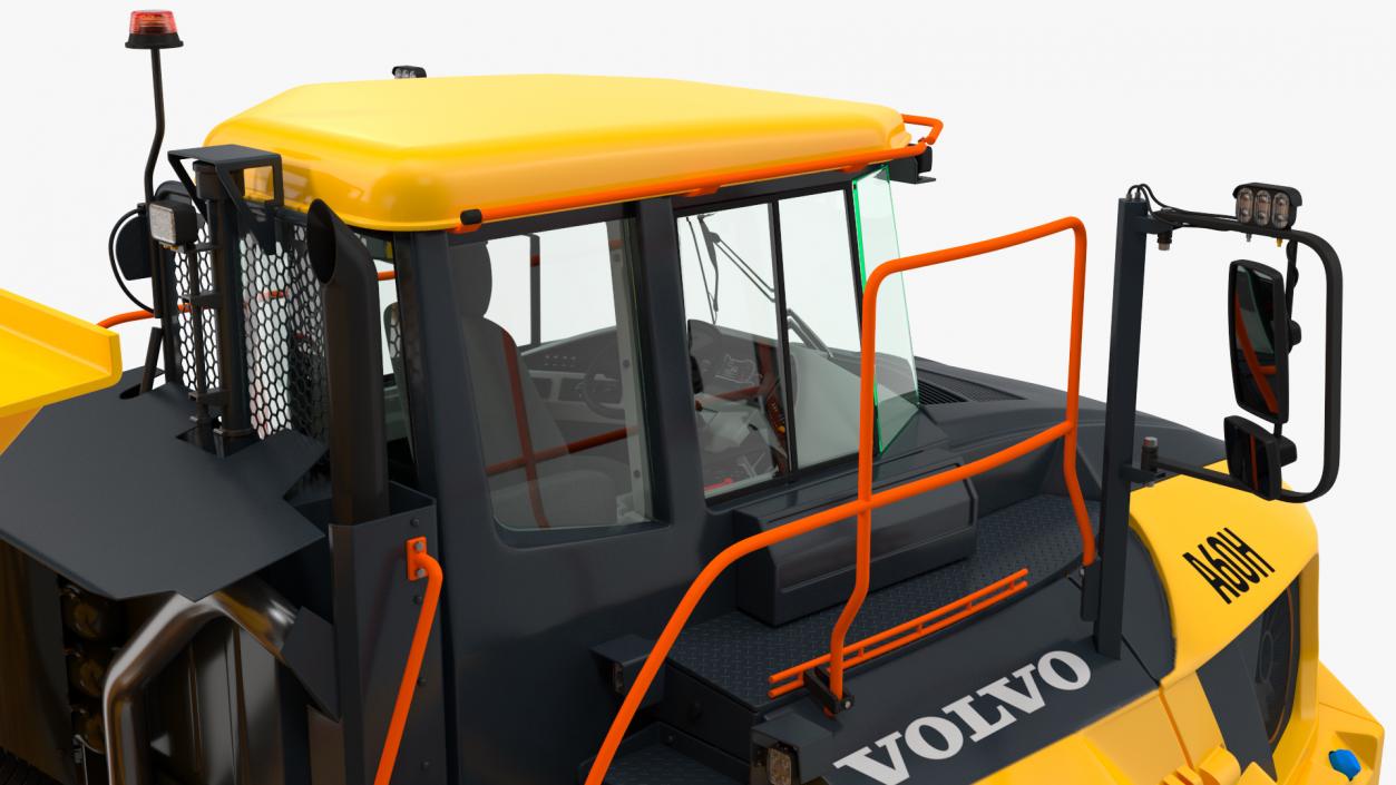 3D Volvo A60H Truck Rigged model