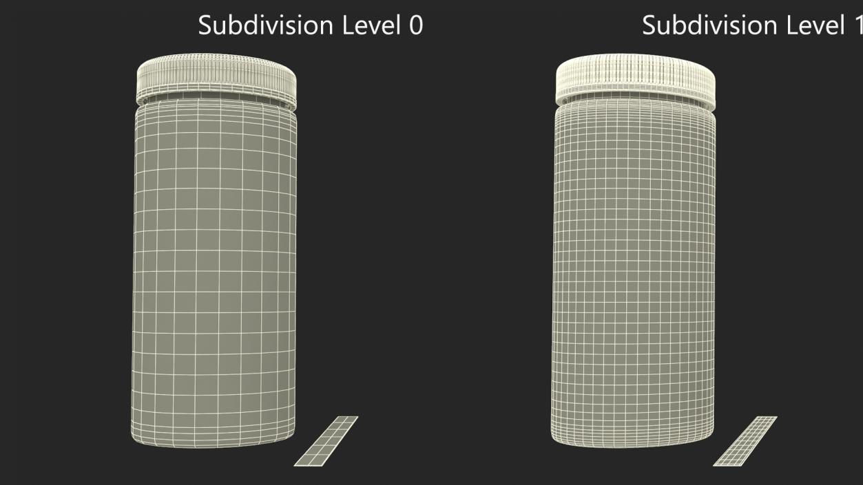 3D model Water Hardness Test Strips Jar