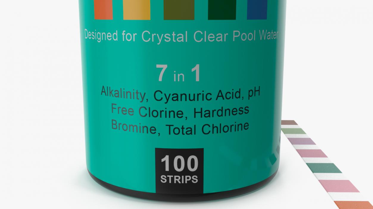 3D model Water Hardness Test Strips Jar